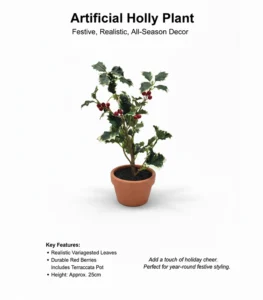 Artificial Holly Plant